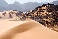 photographie du désert libyen.
