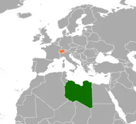 Suisse et Jamahiriya arabe libyenne