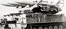 Batterie de missiles sol-air libyen de fabrication soviétique. La Libye avait livré ce type de missile au Polisario durant le conflit.