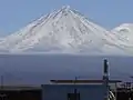 Vue du Licancabur enneigé depuis San Pedro de Atacama.