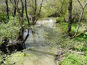 La Lidoire en limites de Bonneville-et-Saint-Avit-de-Fumadières et Montpeyroux.