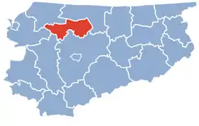 Localisation de Powiat de Lidzbark