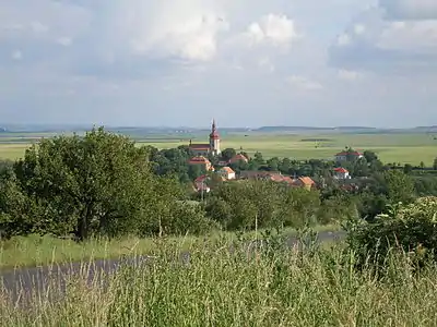 Libědice : vue générale.