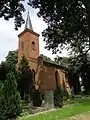 Vue de l'église de Liepen