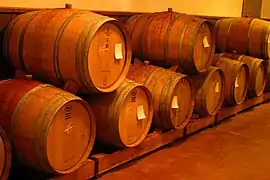Tonneau de vins, Napa Valley, Californie.