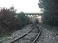 La ligne Rognac-Aix et le viaduc de l'Arc sur la LGV Méditerranée à Roquefavour