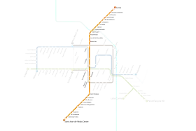 Voir la carte de la ligne.