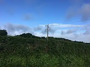 La ligne Laferran ↔ Rosnay, à Rosnay en 2020.