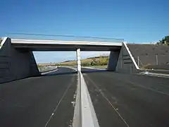 Pont-rail de la voie ferrée en direction de Vichy