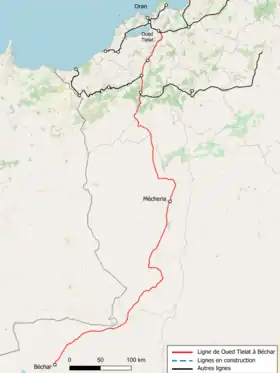 Image illustrative de l’article Ligne de Oued Tlelat à Béchar