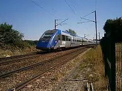UM de X 72500 de la ligne Intercités Paris - Granville.