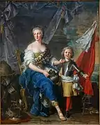 La Duchesse de Lambesc et son frère le Comte de Brionne, 1732, Jean-Marc Nattier.