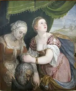 Judith entre 1550-1554. Huile sur toile. Lille, Palais des Beaux-Arts de Lille.