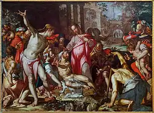 La Résurrection de Lazare, vers 1600, Joachim Wtewael.