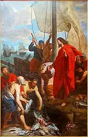 La Pêche miraculeuse. Les apôtres rapportent au Christ le fruit de leur prise, vers 1630-1635, Gaspard de Crayer.