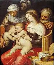 Sainte famille, vers 1550, Frans Floris.