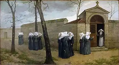 La Promenade des sœurs (1859), palais des Beaux-Arts de Lille.