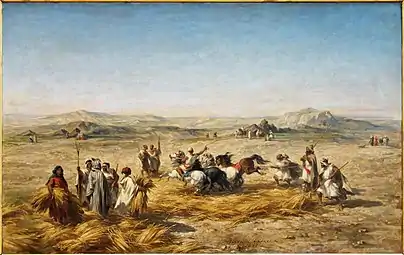 Dépiquage des blés en Algérie (1853), palais des Beaux-Arts de Lille.