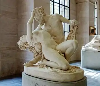 James Pradier, Satyre et bacchante, 1833, musée des Beaux-Arts de Lille.