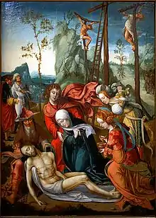 La Déploration du Christ (début du XVIe siècle), Maître de l'Adoration von Groote.
