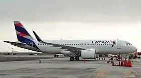 L'Airbus A320neo impliqué dans l'accident (CC-BHB), ici photographié en janvier 2018.