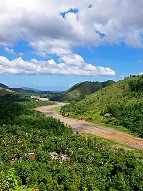 la Rivière Limbé à Limbé vue du Morne Bambou près de Camp Coq.