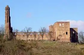 Vue du sud-est de l'abbaye de Limbourg