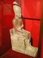 Statuette en calcaire de Khâsekhem - Ashmolean Museum