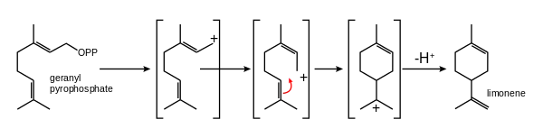 Biosynthèse de limonène à partir de géranyl pyrophosphate