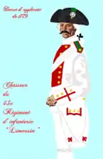 régiment de Limousin de 1779 à 1791