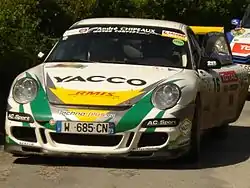 Gilles Nantet au rallye du Limousin en 2012.