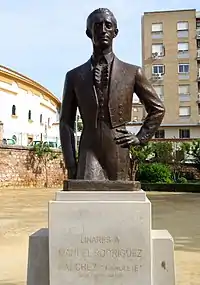 Manolete, monument près des arènes de Linares