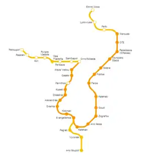 Voir la carte de la ligne.