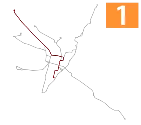 Voir la carte de la ligne.