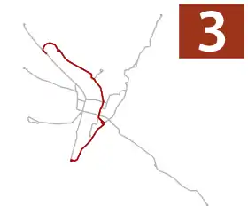 Voir la carte de la ligne.