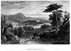 Le palais de Linlithgow (vu en 1830 par William Miller).