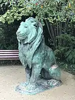 Lion assis d'Antoine Louis Barye.