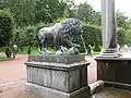 Jardins du palais de Peterhof, à Saint-Pétersbourg, Russie