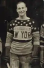Photo de Lionel Concacher dans la tenue étoilée des Americans de New York.