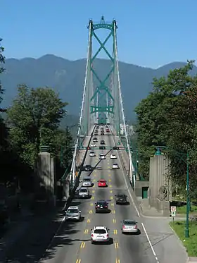 Entrée du pont côté sud