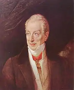 Prince de Metternich (vers 1830)Palazzo Treves, Venise