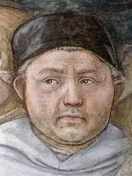 Fra Filippo Lippidans le cycle de fresques Scènes de la vie de la Vierge, cathédrale de Spolète, vers 1457-1459.