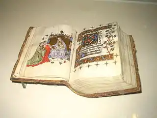 Le livre d'heures de Marguerite de Clèves, XIVe siècle.