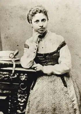 Lise Tréhot en 1864.