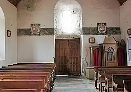 Litre funéraire de Simon et Léonor de Saint-Germain (XVIIIe siècle), église Saint-Pierre de La Baleine.