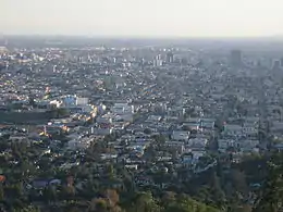 Vue du sud de Los Angeles avec Little Armenia au centre.