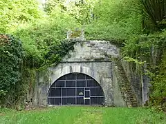 Sortie sud-est du tunnel.