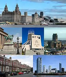 Photomontage de Liverpool.
