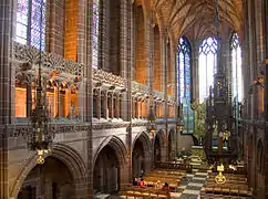 La Dame Chapelle de la cathédrale de Liverpool .