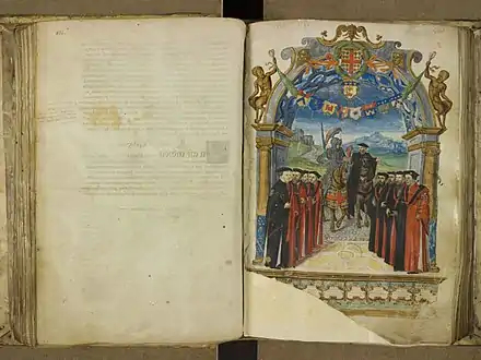 Les capitouls de l'année 1550-1551 et l'entrée du connétable Anne de Montmorency, par Jean Faguelin.